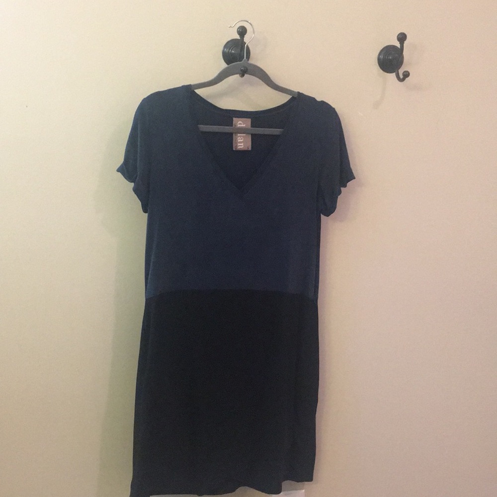 Color block anthropology dress